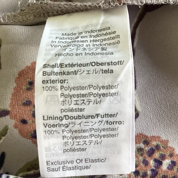 Madewell Strapless Jumpsuit NWT Floral Print Wide Leg Brunch Fall Layering Sz 00 - Picture 8 of 10